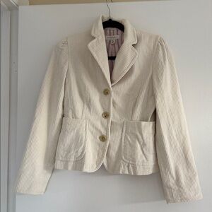 Banana Republic Off-White corduroy blazer jacket